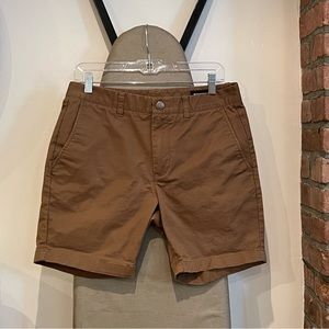 Bonobos Slim 7 Inch Khaki Chino Stretch Short, Size 31